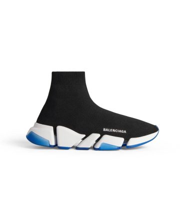 Mens Speed 2.0 Clear Sole Recycled Knit Sneaker in Black