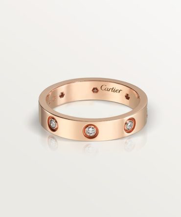 LOVE ring, small model, 8 diamonds