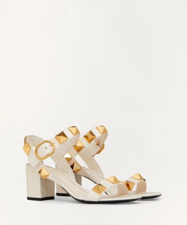 ROMAN STUD CALFSKIN SANDAL 60 MM