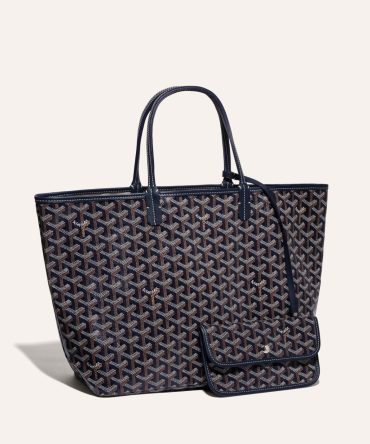 Goyard Saint Louis PM Tote Bag Navy Blue