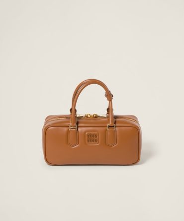 Large Arcadie leather bag