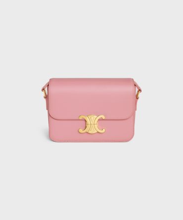 TEEN TRIOMPHE BAG IN SHINY CALFSKIN ROSE