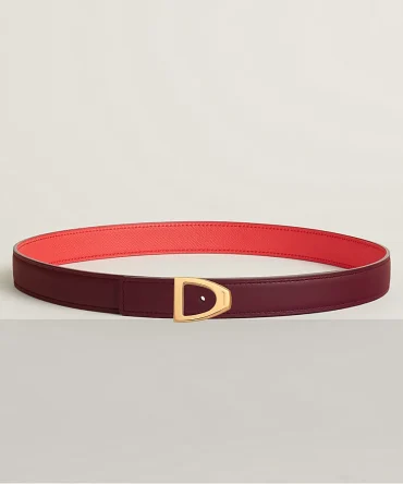 Cavaliere belt buckle & Reversible leather strap 24 mm