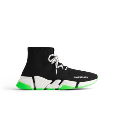 Mens Speed 2.0 Lace-up Recycled Knit Sneaker  in Black