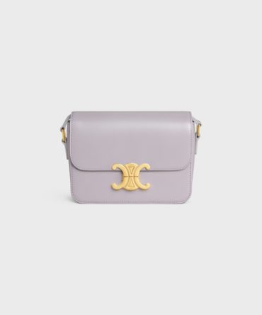 TEEN TRIOMPHE BAG IN SHINY CALFSKIN LIGHT LILAC