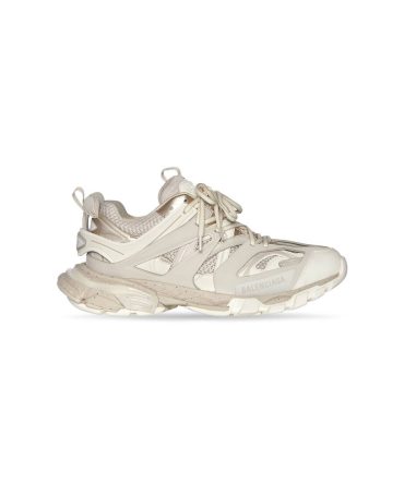 Mens Track Sneaker Recycled Sole in Beige