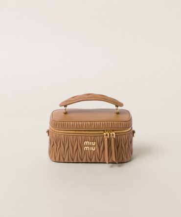 Matelassé nappa leather shoulder bag