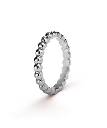 Perlee pearls of gold ring, medium model