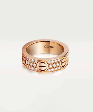 LOVE ring, classic model, paved