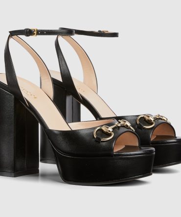 Womens Horsebit platform sandal