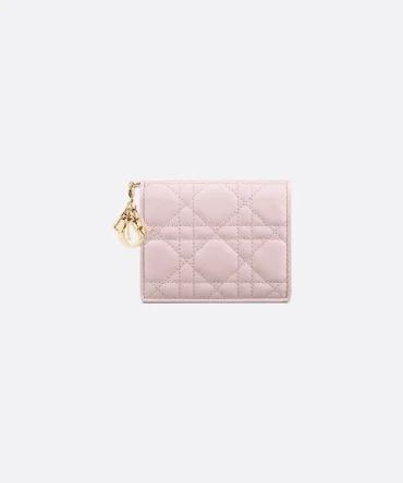 Mini Lady Dior Gardenia Wallet