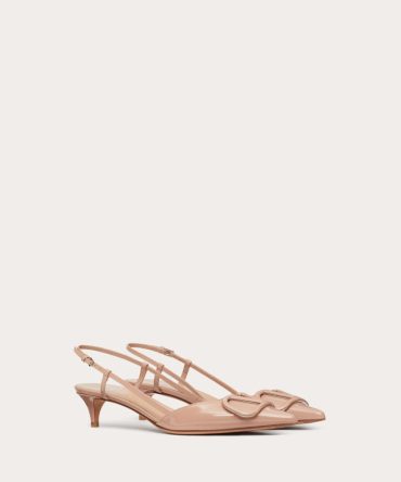 VLogo Signature Patent Leather Slingback Pump 40mm / 1.6 in.