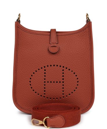 Hermes Evelyne TPM Cuivre Clemence Gold Hardware