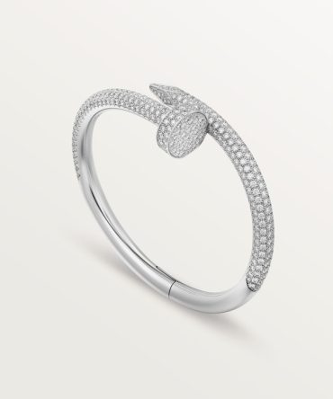Juste un Clou bracelet, large model, half-paved