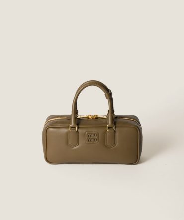 Large Arcadie leather bag