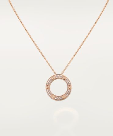 LOVE pendant, paved