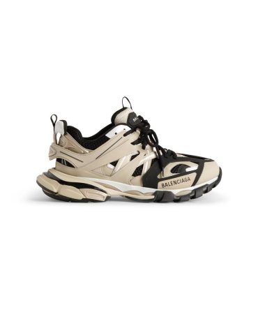 Mens Track Sneaker  in Beige/black