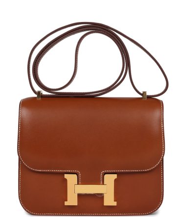 Hermes Constance 18 Fauve Barenia Gold Hardware