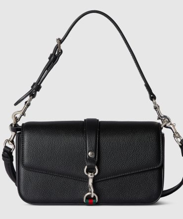Small Crossbody Bag With Hook Closure