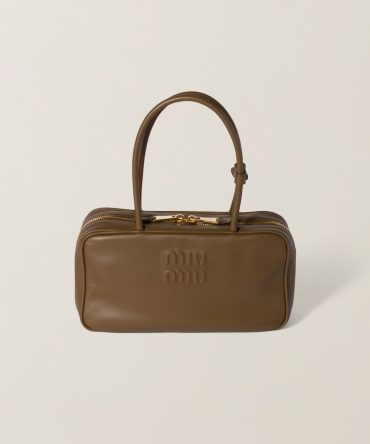 Beau leather top-handle bag