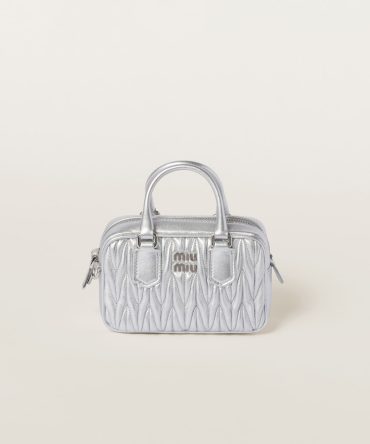 Arcadie Matelassé nappa leather micro-bag