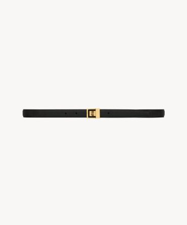 la 66 buckle thin belt in grained lambskin