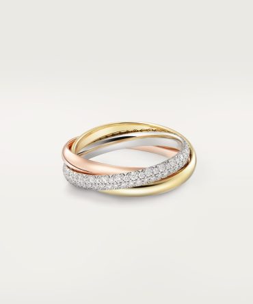 Trinity ring, small model, half-paved