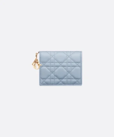 Mini Lady Dior Gardenia Wallet