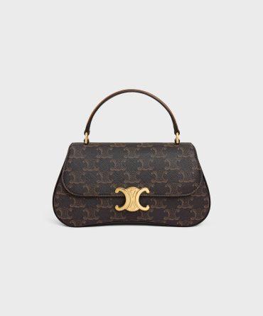 TEEN CELINE LOLA IN TRIOMPHE CANVAS AND CALFSKIN