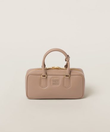 Large Arcadie leather bag