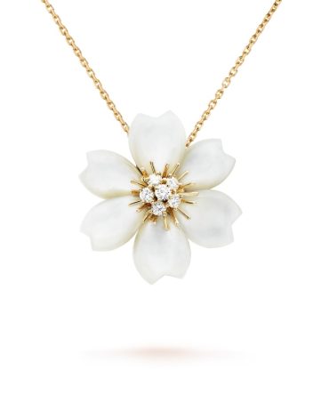 Rose de No?l clip pendant, small model