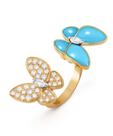 Two Butterfly Between the Finger ring
