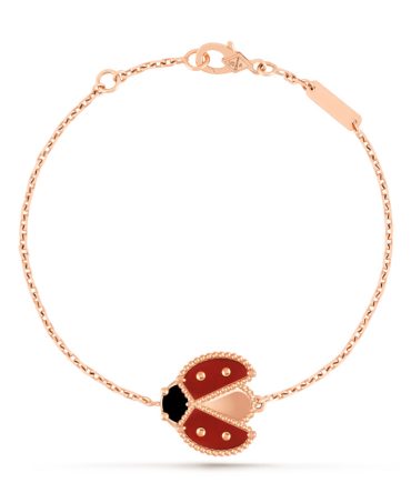 Lucky Spring bracelet, open wings ladybug