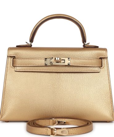 Hermes Kelly Sellier 20 Dore Chevre Chamkilight Permabrass Hardware