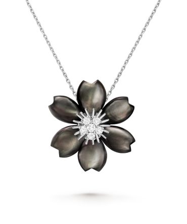 Rose de No?l clip pendant, small model