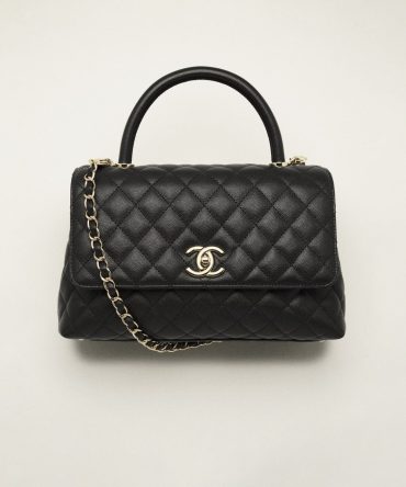 CHANEL LARGE FLAP BAG WITH TOP HANDLE