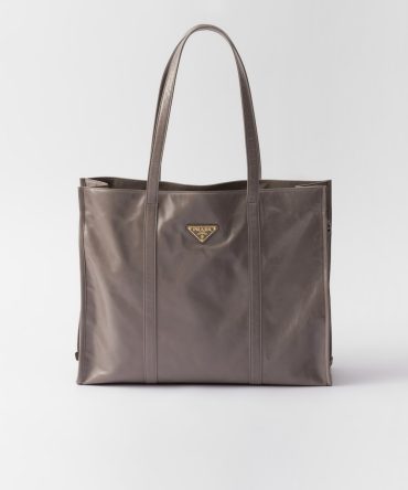 Prada Large Leather Tote Bag