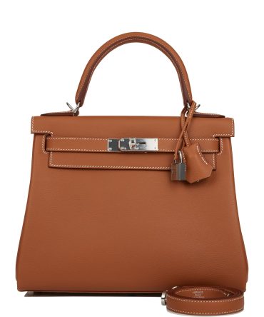 Hermes Kelly Retourne 28 Gold Evercolor Palladium Hardware