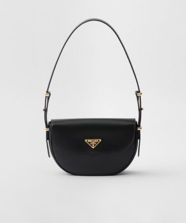 Prada Arqu?? Leather Shoulder Bag With Flap