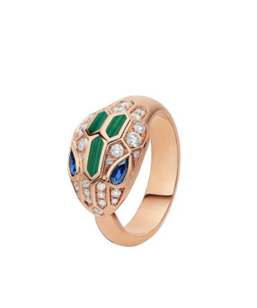 Serpenti Seduttori gilded snake ring