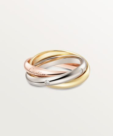 Trinity ring, classic model, 5 diamonds