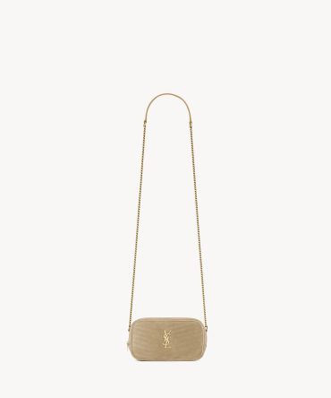 YSL Mini Lou In Quilted Suede