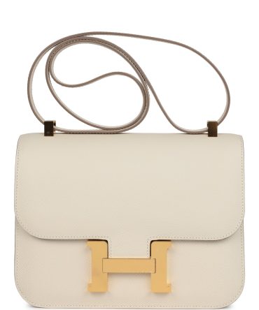 Hermes Constance 1-24 Craie Epsom Gold Hardware