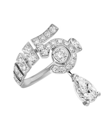 N??5 Drop White Gold Ring