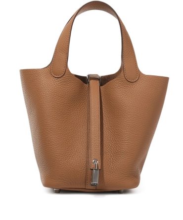 Hermes Biscuit Clemence Picotin Lock 18 Palladium Hardware
