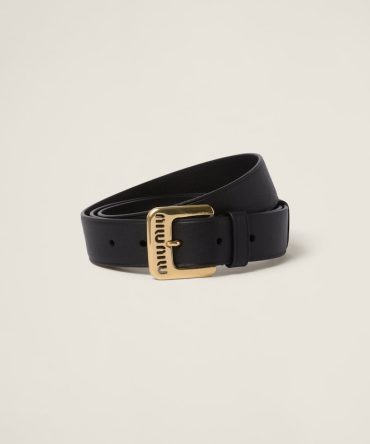Nappa leather belt