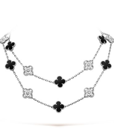 Vintage Alhambra long necklace, 20 motifs