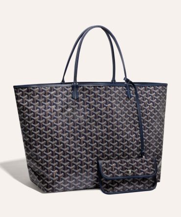 Goyard Saint Louis GM Tote Bag Navy Blue