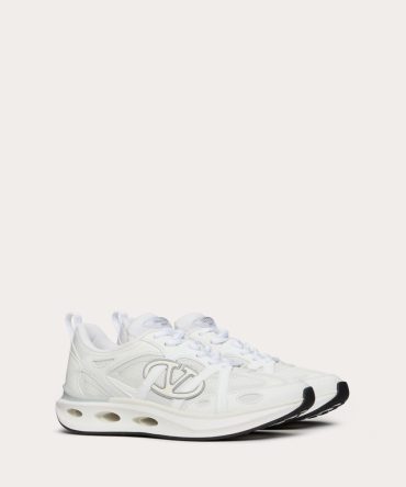 VLOGO EASYJOG CALFSKIN AND FABRIC SNEAKER