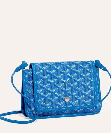 Goyard Plumet Pocket Wallet Sky Blue